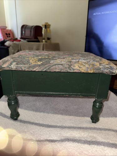 Vintage floral upholstered low - vintage,