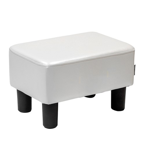 White leather rectangular - pu,