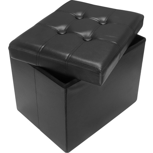 Storage ottoman folding foot - storage,
