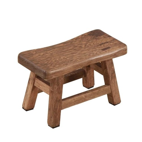 Solid wood step stool rustic - wood,