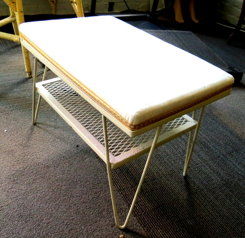 Vintage mcm foot stool - mcm,