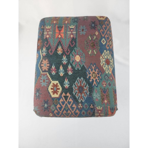 Vintage tapestry footstool - tapestry,