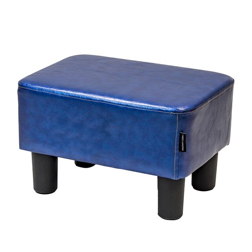 Navy blue leather - blue,