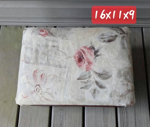 Vtg upholstered rose wood - vtg,