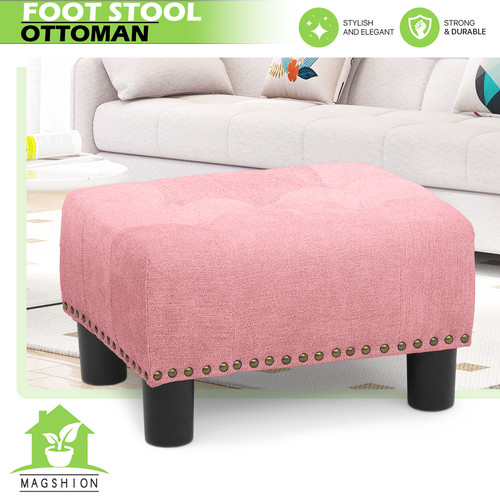 Rectangular fabric ottoman - 15",