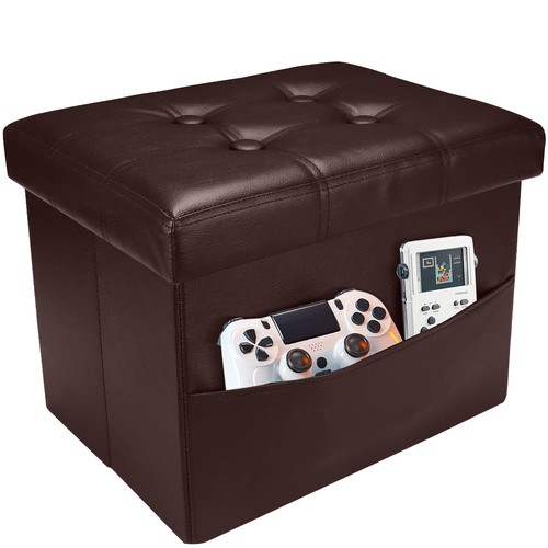 Inch brown leather - leather, storage