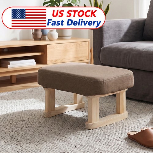 Wooden footstool chair - footstool,