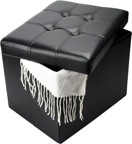 Storage ottoman folding foot - storage,