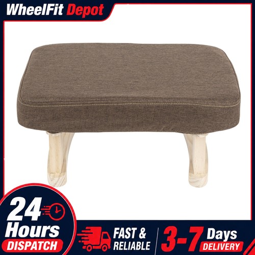 Wooden footstool ottoman - wooden,